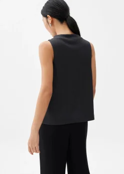 Crinked Mock Neck Top
