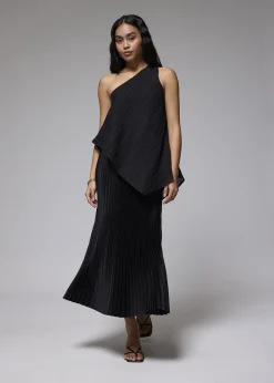 Crinkled Asymmetric Toga Top
