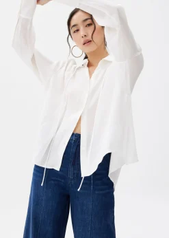 Crinkled Button Down Shirt