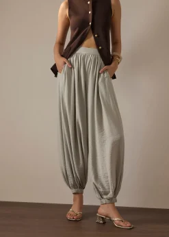 Cuffed Hem Cocoon Pants