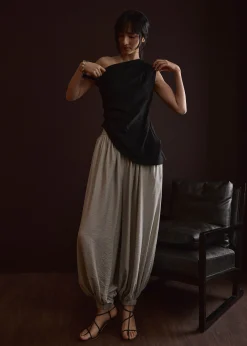 Cuffed Hem Cocoon Pants