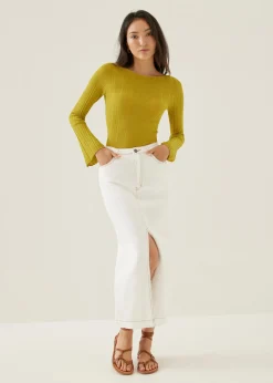Cyrene Knit Flare Sleeve Top