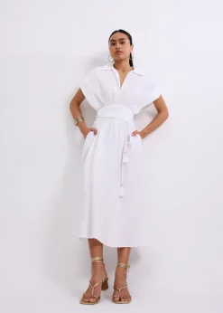 Dahlia Poplin Fit & Flare Midaxi Dress