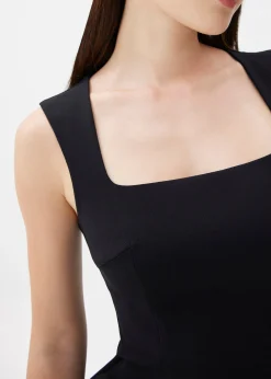 Dahlia Square Neck Pencil Midi Dress