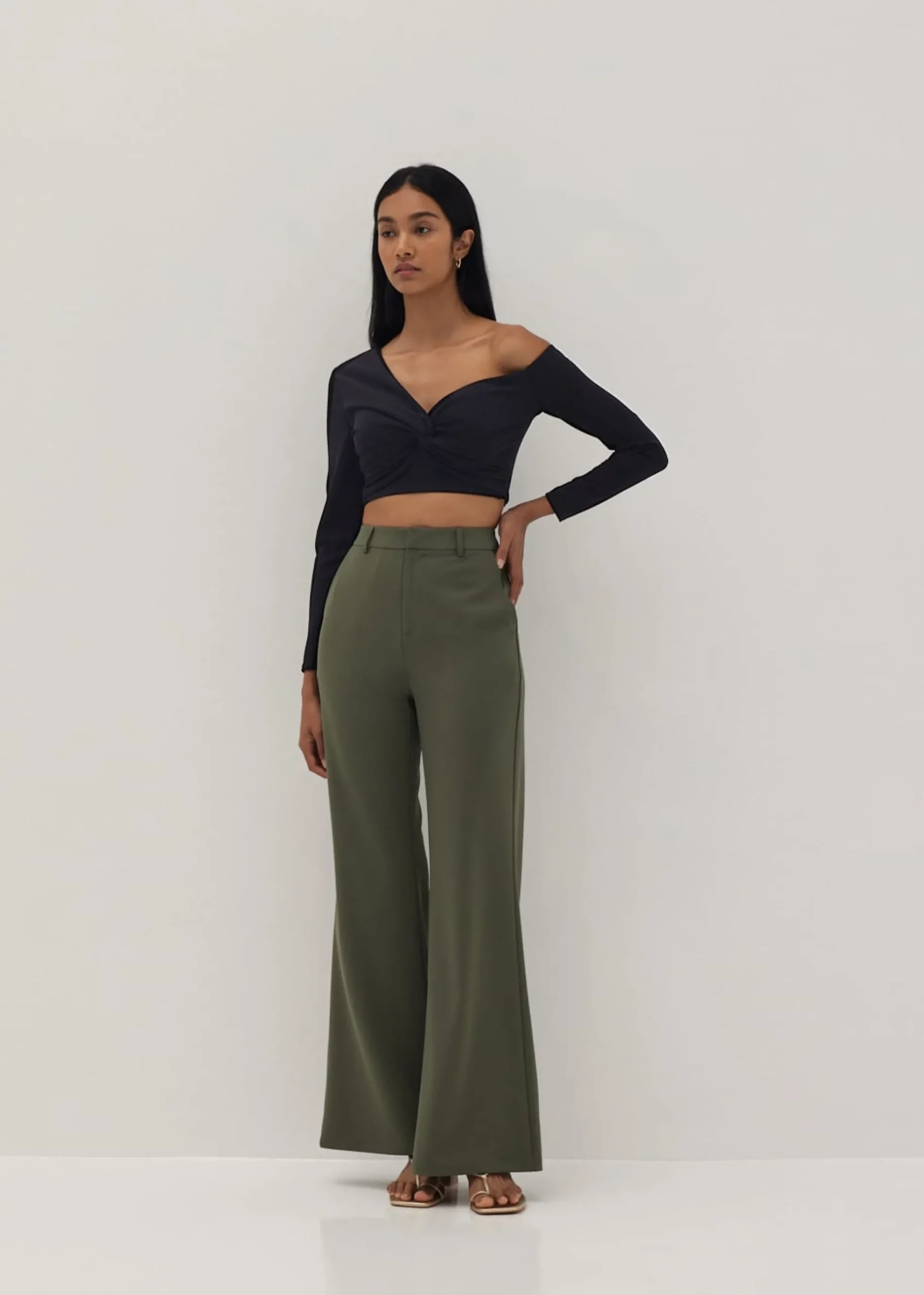 Dakota Padded Asymmetric Off Shoulder Top