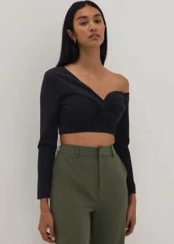 Dakota Padded Asymmetric Off Shoulder Top