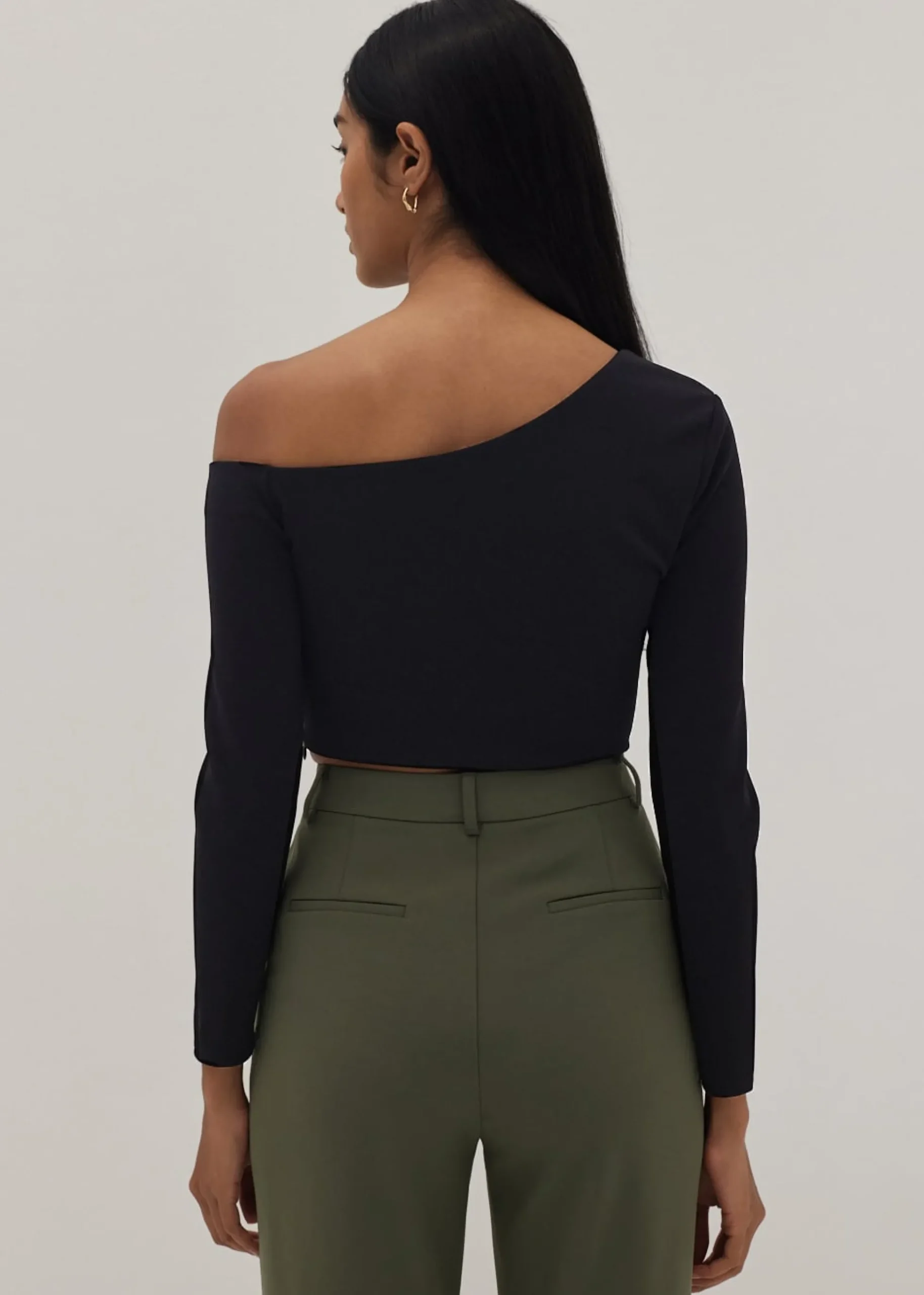 Dakota Padded Asymmetric Off Shoulder Top