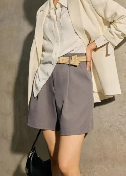 Dani Tailored High Waist A-line Shorts