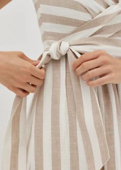 Danna Striped Front Tie Dress