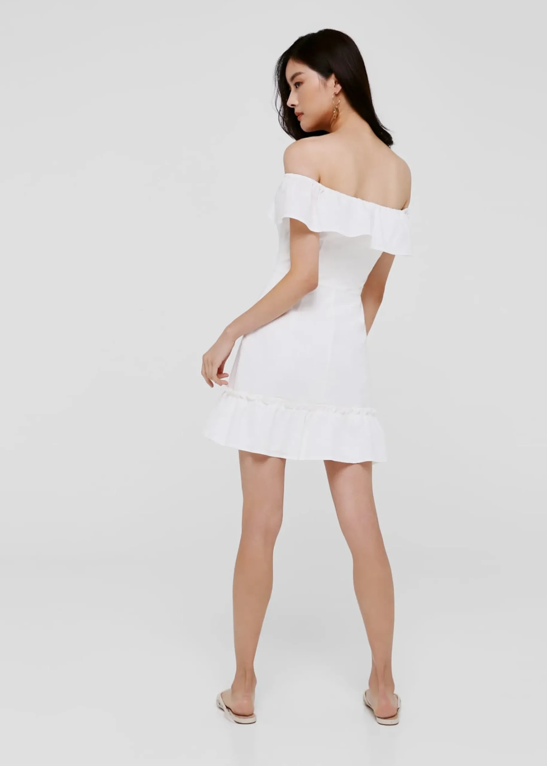 Darla Off Shoulder Ruffle Dress
