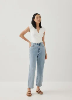 Debbie Knit V-Neck Wrap Top