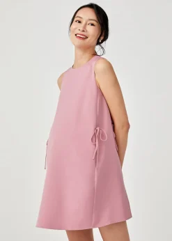 Della Maternity Side Tie Shift Dress
