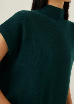 Dencia High Neck Knit Top