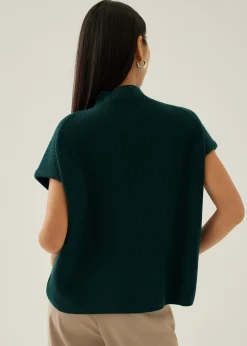 Dencia High Neck Knit Top