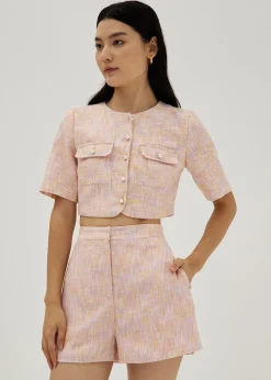 Denice Tweed Boxy Top