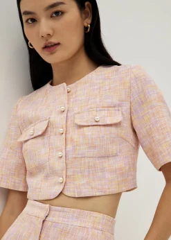 Denice Tweed Boxy Top