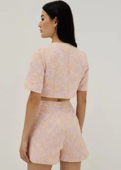 Denice Tweed Boxy Top