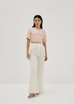 Denice Tweed Boxy Top