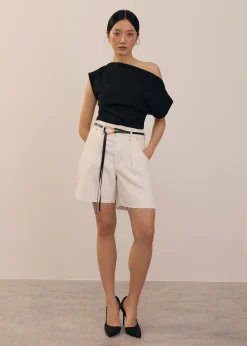 Denim Medium Rise Shorts