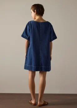Denim Shift Mini Dress
