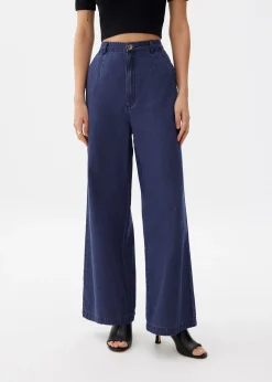 Denim Straight Leg Jeans