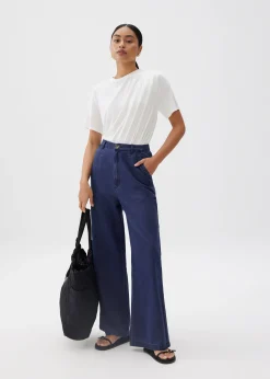 Denim Straight Leg Jeans