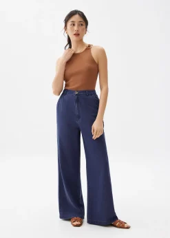Denim Straight Leg Jeans