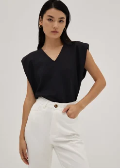 Denise Padded V-Neck T-Shirt