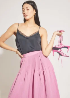 Dolly Satin Lace Trim Camisole