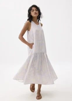 Drop Waist Trapeze Maxi Dress