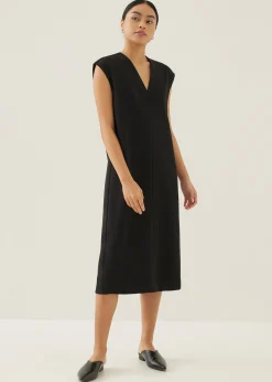 Dwyn Relaxed V-neck Midi Dress