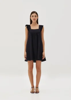 Effie Textured Frill Babydoll Dress