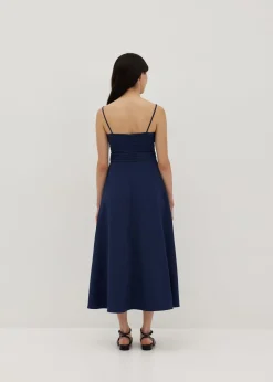 Elaiza Padded Pleat Front Dress