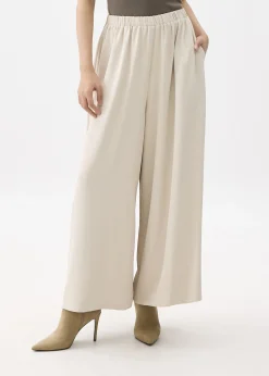 Elastic High Waist Palazzo Pants