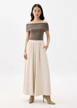 Elastic High Waist Palazzo Pants