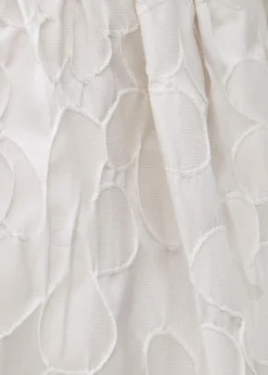 Elastic Jacquard Flare Midaxi Skirt