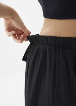Elastic Wide Leg Palazzo Pants