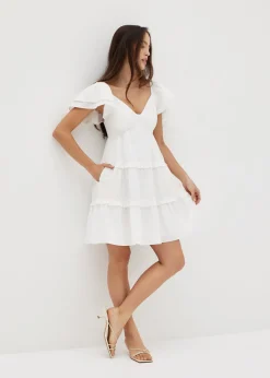 Elayne Cotton Flare Mini Dress