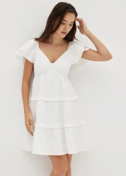 Elayne Cotton Flare Mini Dress