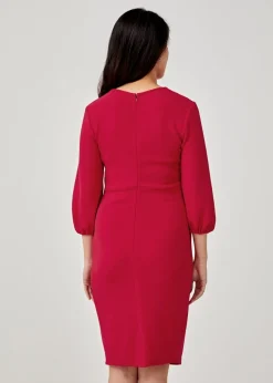 Eleonara Maternity Knot Front Bodycon Dress