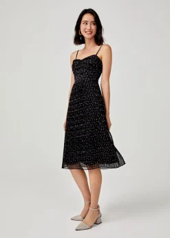 Eleusine Jacquard Pleated Dress