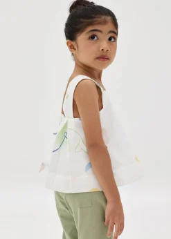 Elim Square Neck A-line Top in Summer Playthings