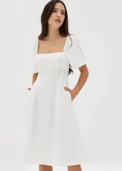 Elisse Linen Fit & Flare Dress