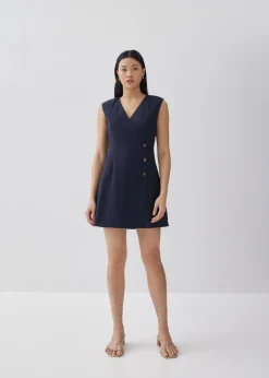Elize Shift Wrap Dress