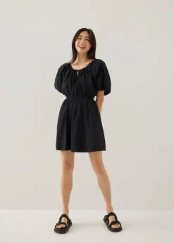 Ellamay Cotton Puff Sleeve Mini Dress