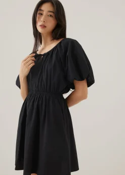 Ellamay Cotton Puff Sleeve Mini Dress