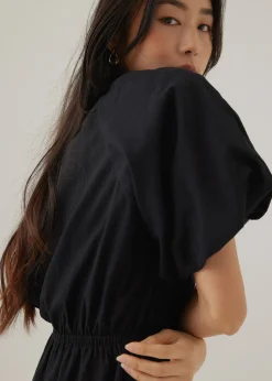 Ellamay Cotton Puff Sleeve Mini Dress