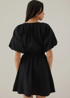 Ellamay Cotton Puff Sleeve Mini Dress