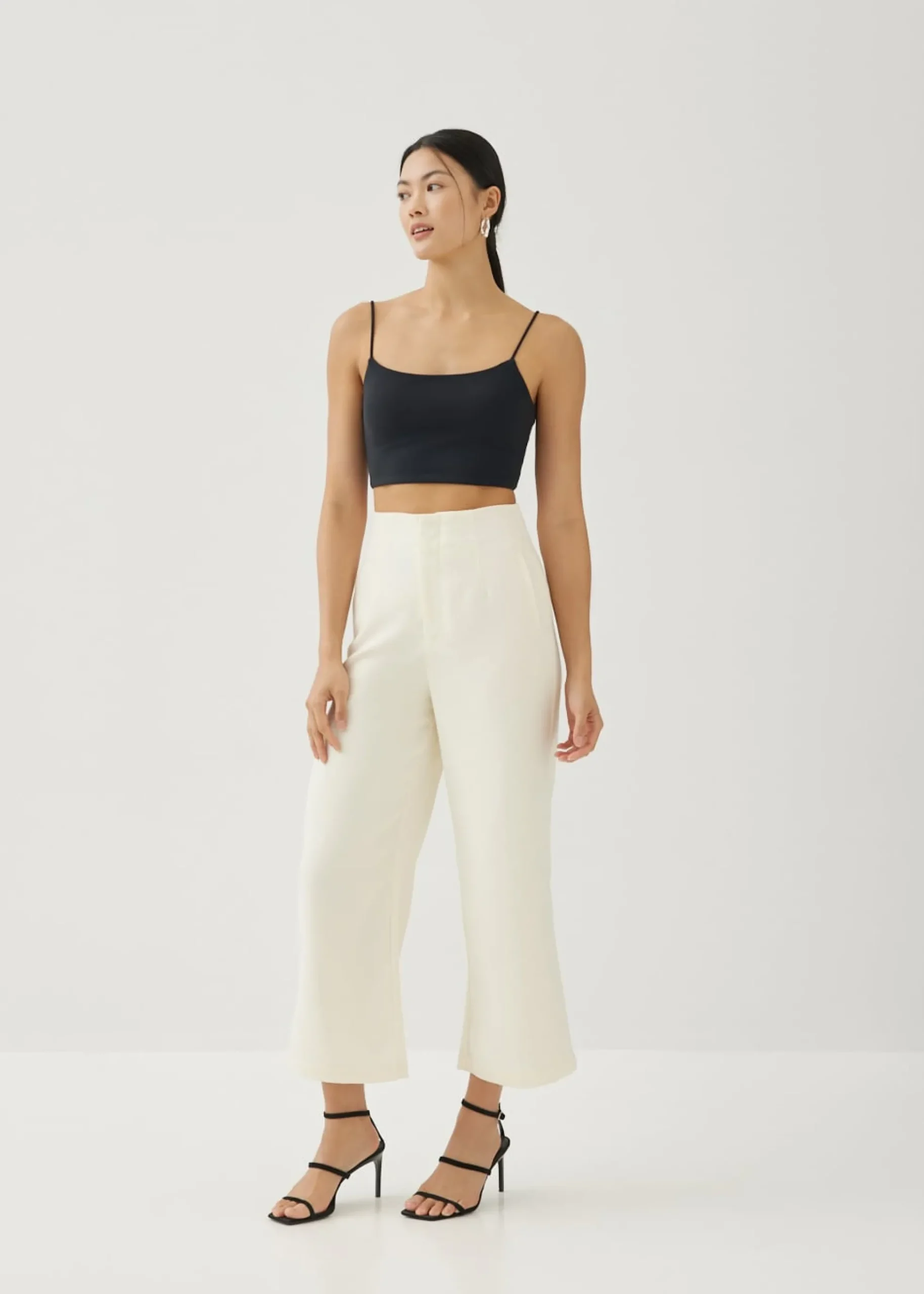 Elorie Padded Jersey Crop Camisole
