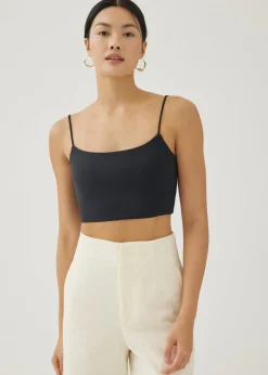 Elorie Padded Jersey Crop Camisole